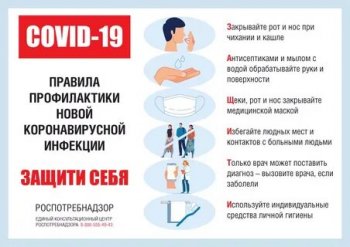 Памятка по предупреждению распространения COVID-19